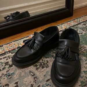 Dr. Martens Adrian Black Tassel Loafers